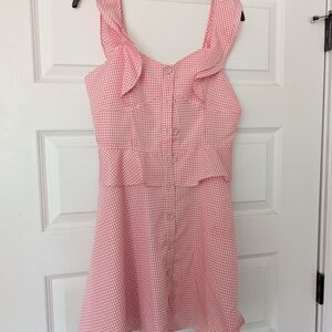 Pink Gingham Dress